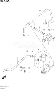 05004F-910001 (2019) 50hp E03-USA (DF50AVT) DF50A drawing FUEL PUMP