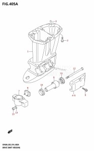 DF60A From 06002F-410001 (E03)  2014 drawing DRIVE SHAFT HOUSING (DF40A)