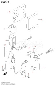 05003F-040001 (2020) 50hp E01-Gen. Export 1 (DF50A  DF50ATH) DF50A drawing PTT SWITCH / ENGINE CONTROL UNIT (DF60AVT:E01)