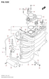 DF200A From 20003F-340001 (E11 E40)  2023 drawing INTAKE MANIFOLD /​ THROTTLE BODY (023)