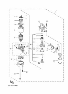 F100FETL drawing STARTER-MOTOR