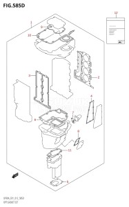 08002F-210001 (2012) 80hp E01 E40-Gen. Export 1 - Costa Rica (DF80A  DF80AT) DF80A drawing OPT:GASKET SET (DF70ATH:E40)