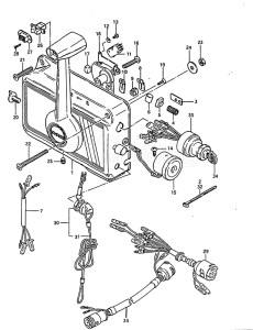 Outboard DT 140 drawing Remote Control (1983)