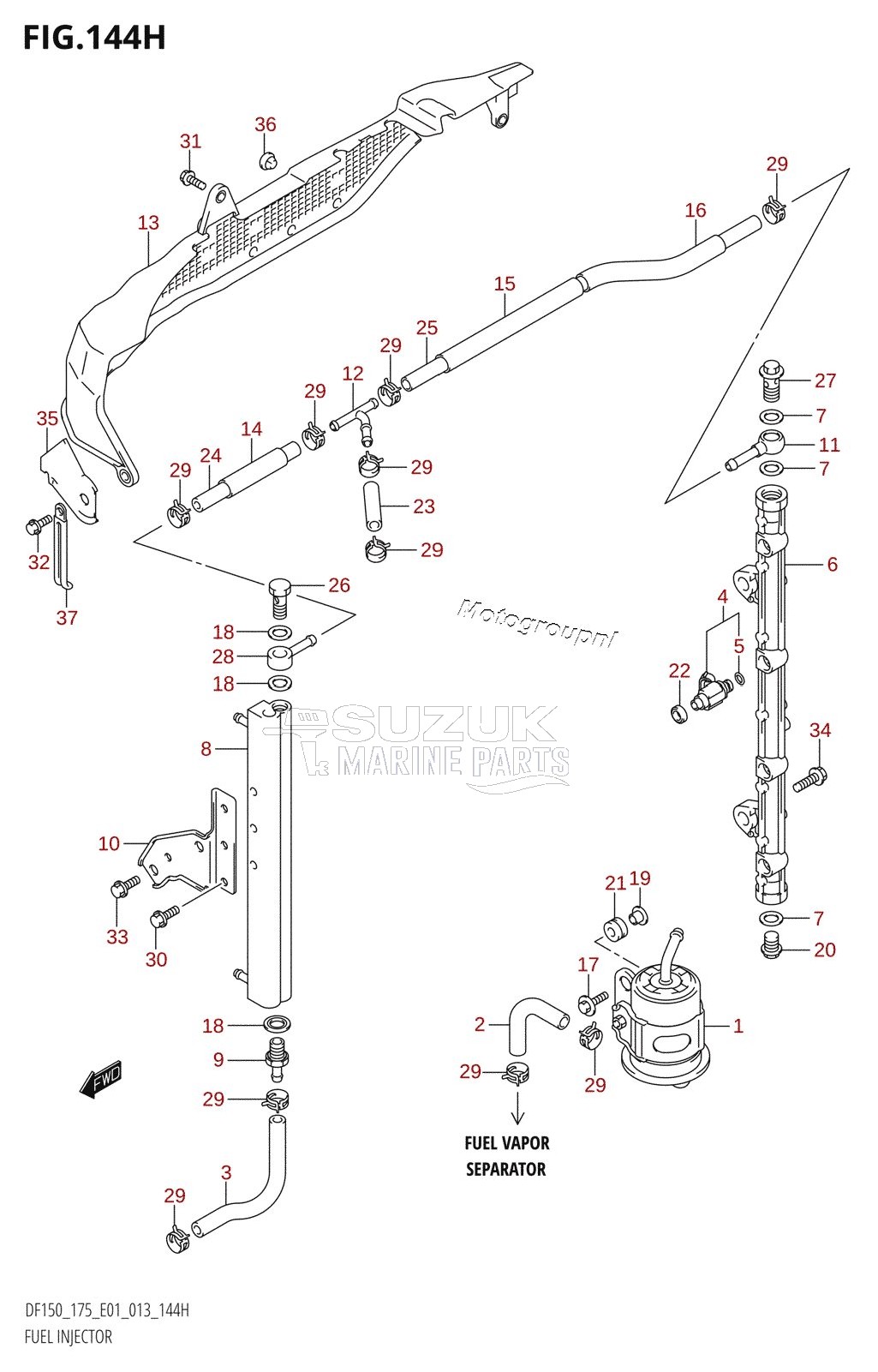 FUEL INJECTOR (DF175Z:E40)