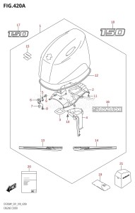 DF150AP From 15003P-810001 (E01 E40)  2018 drawing ENGINE COVER (DF150AP:E01)