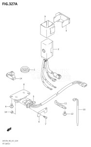 00993F-310001 (2013) 9.9hp P03-U.S.A (DF9.9TH) DF9.9 drawing PTT SWITCH