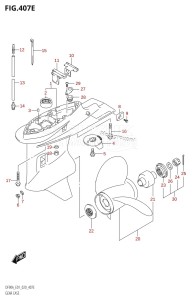 DF100B From 10004F-140001 (E01 E40)  2021 drawing GEAR CASE (DF90AWQH)