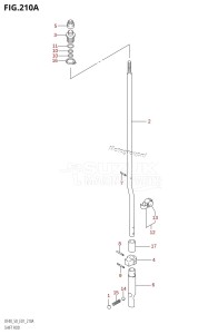 DF40 From 04001F-031001 (E11)  2013 drawing SHIFT ROD