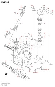 DF225Z From 22503Z-210001 (E01 E40)  2012 drawing TRIM CYLINDER (DF250Z:E01:(X-TRANSOM,XX-TRANSOM))