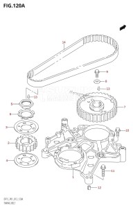 DF15 From 01503F-210001 (P01)  2012 drawing TIMING BELT