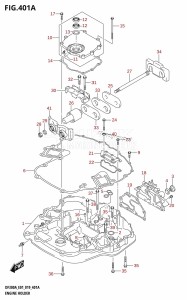 DF300AP From 30002P-910001 (E01 E40)  2019 drawing ENGINE HOLDER