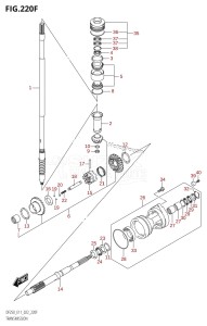 DF250Z From 25003Z-240001 (E11 E40)  2022 drawing TRANSMISSION (DF250ST)