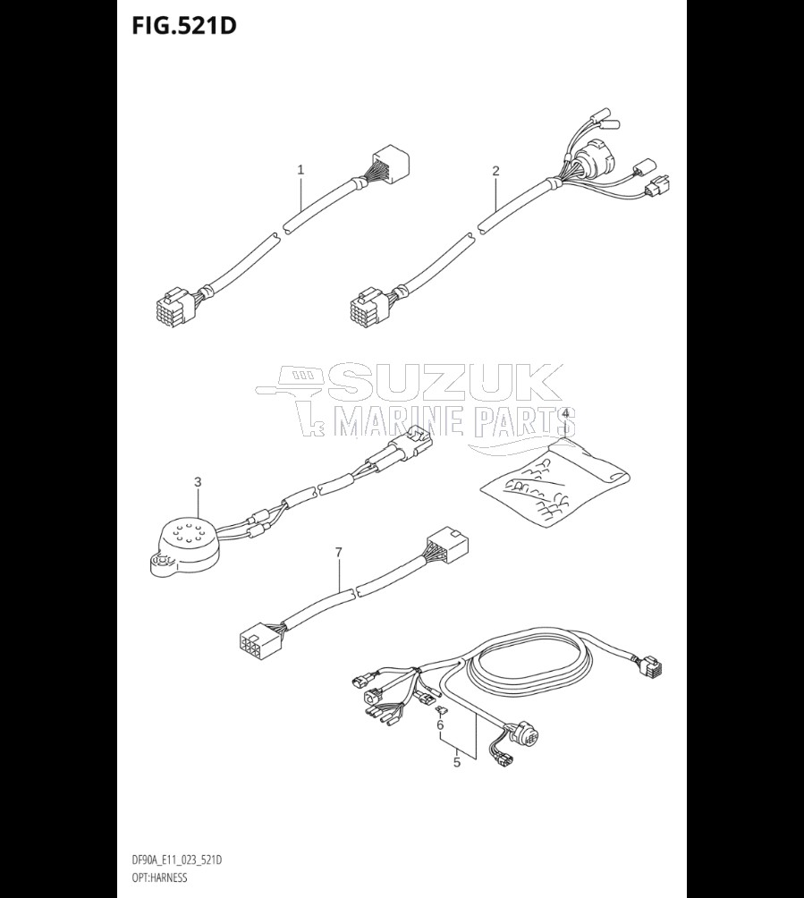 OPT:HARNESS ((DF70A,DF90A):(E03,E11):(020,021))