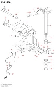 08001F-980001 (2009) 80hp E03-USA (DF80ATK10  DF80ATK9) DF80A drawing SWIVEL BRACKET