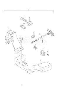 Outboard DF 9.9 drawing Remote Control Parts