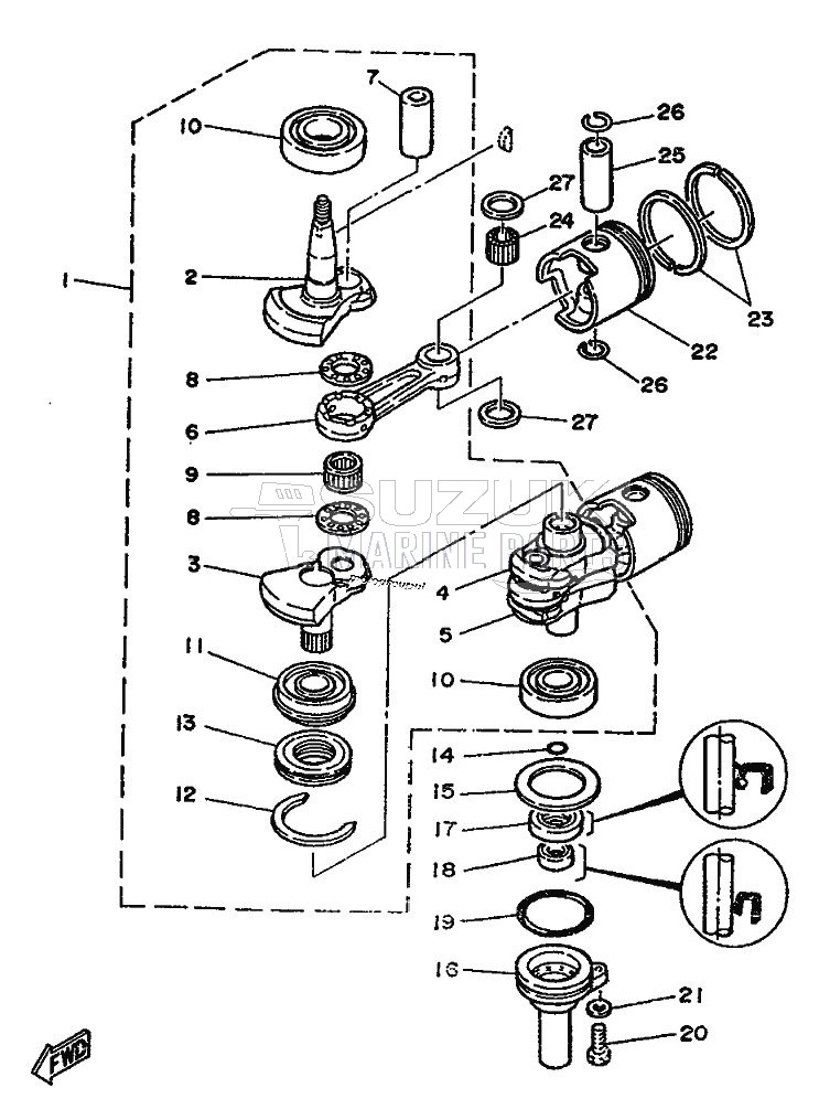 CRANKSHAFT--PISTON