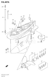 20002Z-210001 (2012) 200hp E03-USA (DF200Z) DF200Z drawing GEAR CASE (DF200T:E03)