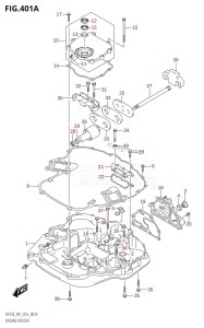 DF225Z From 22503Z-510001 (E01 E40)  2005 drawing ENGINE HOLDER (DF200T:E01)