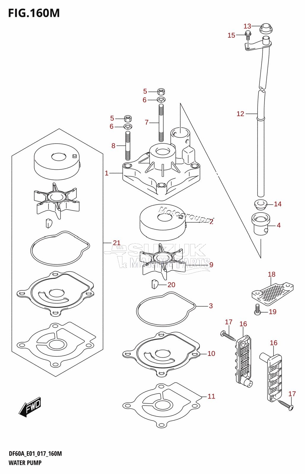 WATER PUMP (DF60ATH:E40)