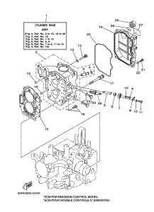 F25AMHL drawing CYLINDER--CRANKCASE-2