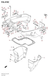 DF225T From 22503F-410001 (E01 E40)  2014 drawing SIDE COVER (DF200T:E40)