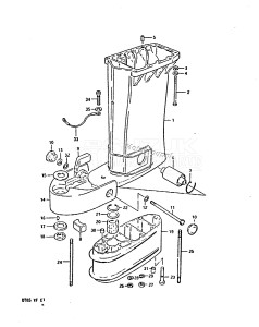 DT85 From 8501-512598 ()  1985 drawing DRIVESHAFT HOUSING