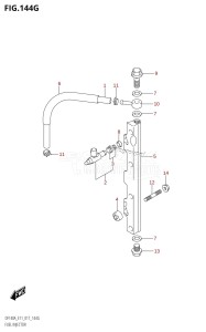 DF115AZ From 11503Z-710001 (E11 E40)  2017 drawing FUEL INJECTOR (DF140AT:E40)