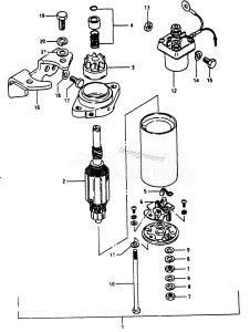 DT16 From 1602-001001 ()  1986 drawing STARTING MOTOR