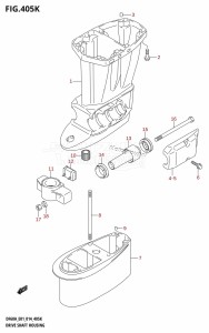 DF40A From 04003F-410001 (E01)  2014 drawing DRIVE SHAFT HOUSING (DF60AQH:E40)