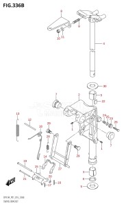 00994F-610001 (2016) 9.9hp P01-Gen. Export 1 (DF9.9A  DF9.9AR) DF9.9A drawing SWIVEL BRACKET (DF8AR:P01)