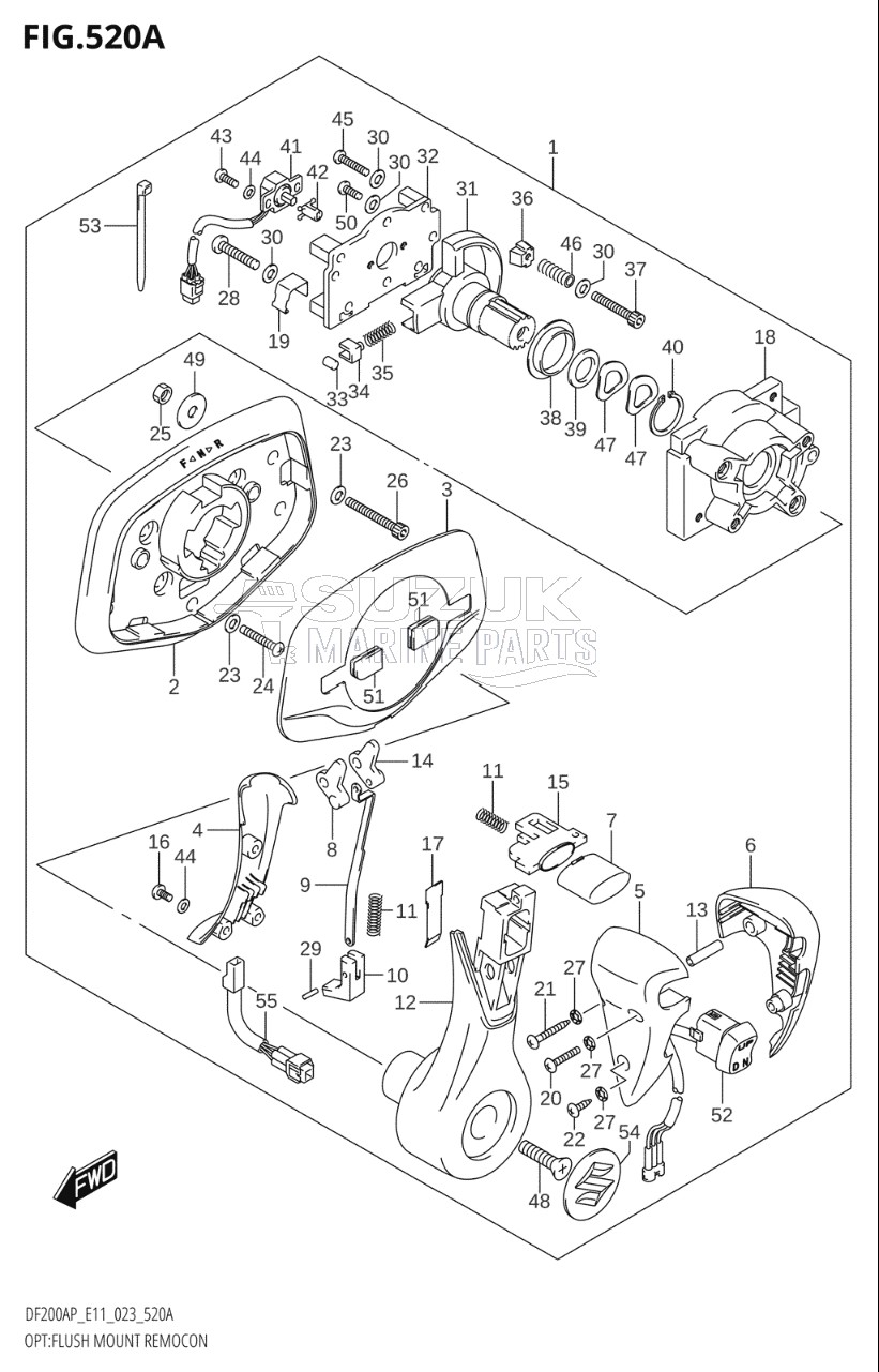 OPT:FLUSH MOUNT REMOCON (020,021)