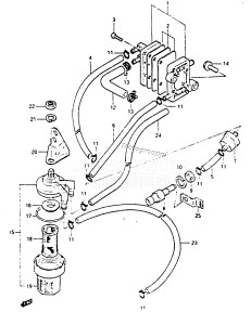 DT6 From 00601-401001 till 406518 ()  1984 drawing FUEL PUMP