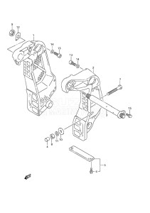 Outboard DF 115A drawing Clamp Bracket