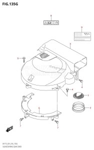 DF175TG From 17502F-610001 (E01 E40)  2016 drawing SILENCER /​ RING GEAR COVER (DF150ZG:E01)