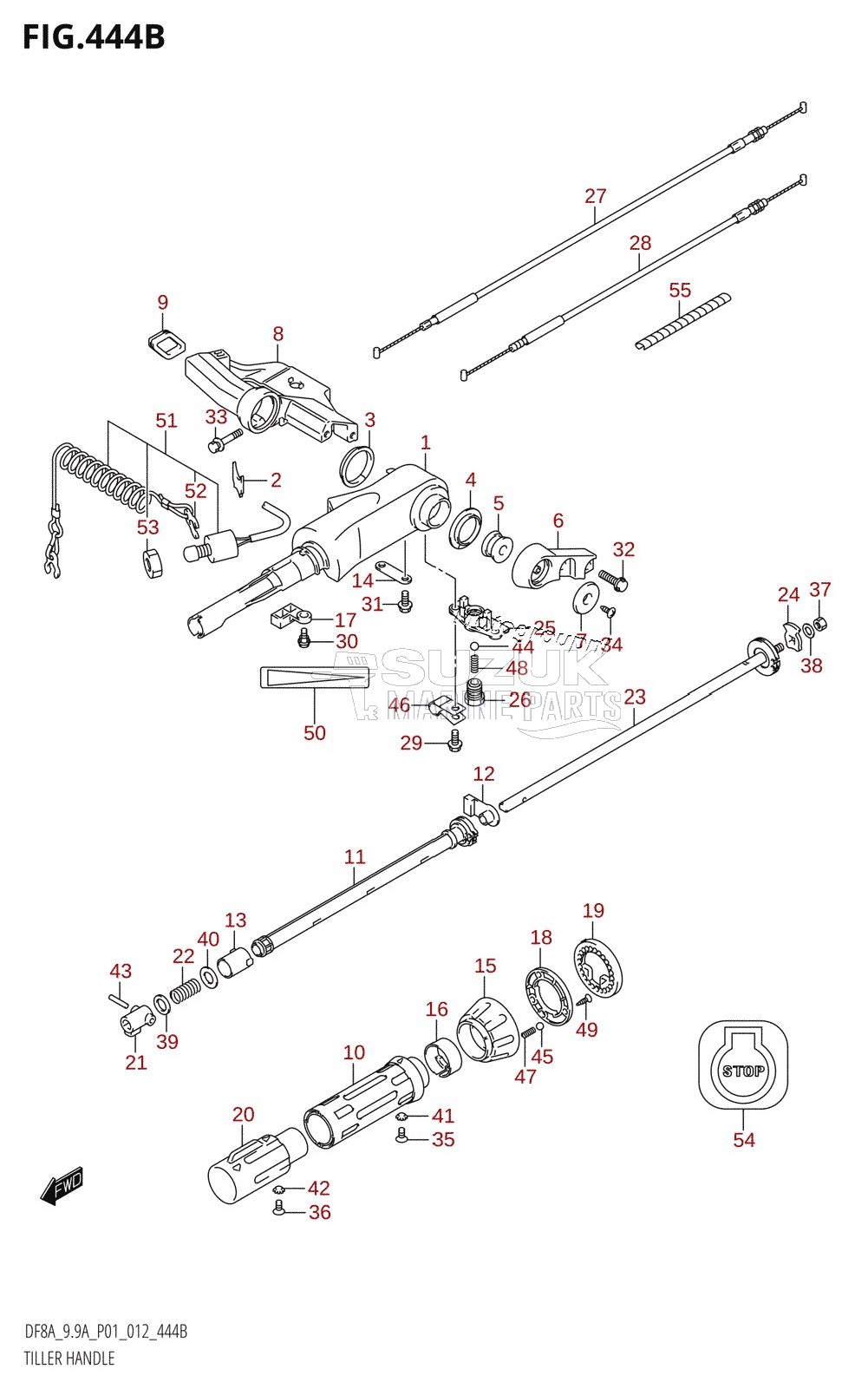 TILLER HANDLE (DF9.9A:P01)