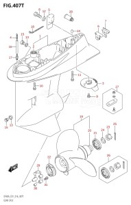 05003F-610001 (2016) 50hp E01-Gen. Export 1 (DF50A  DF50ATH) DF50A drawing GEAR CASE (DF60AVTH:E01)