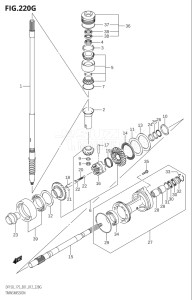 15002F-210001 (2012) 150hp E01 E40-Gen. Export 1 - Costa Rica (DF150T) DF150 drawing TRANSMISSION (DF175Z:E01)