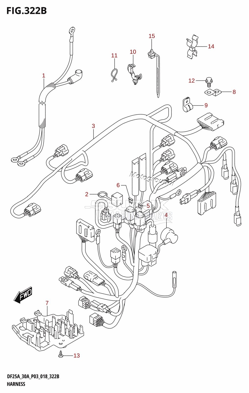 HARNESS (DF25AT,DF30AT)