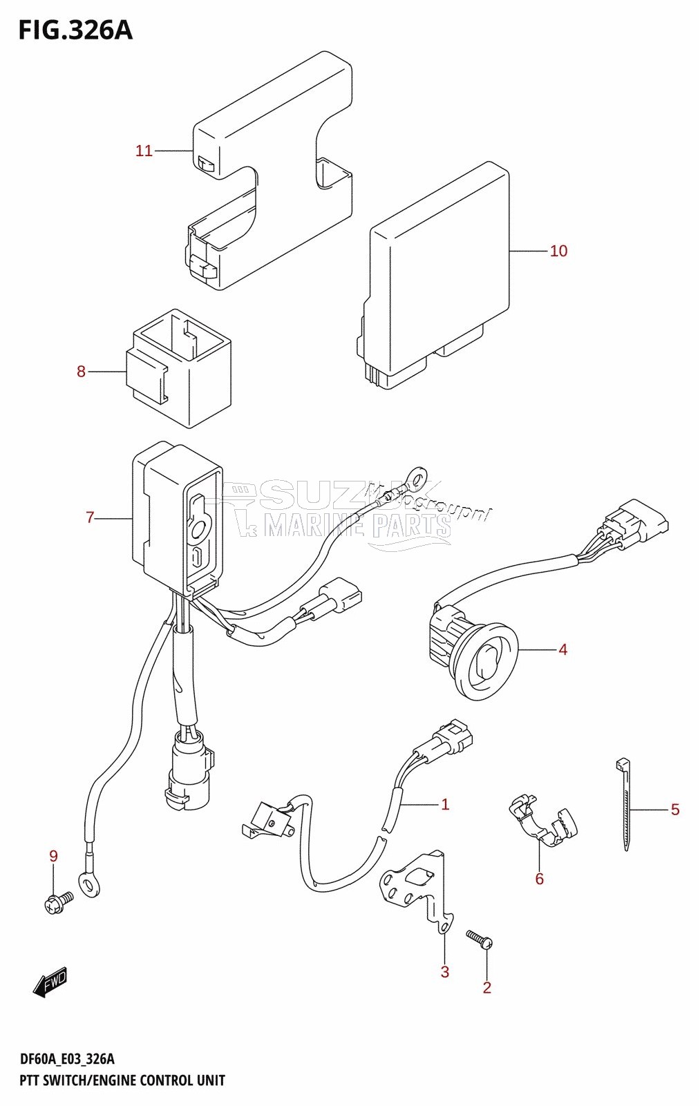 PTT SWITCH /​ ENGINE CONTROL UNIT