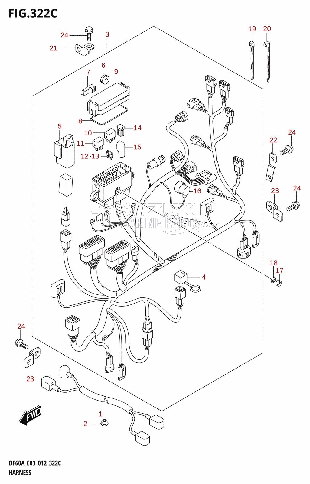 HARNESS (DF60A:E03)