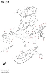 DF250 From 25005Z-040001 (E40)  2020 drawing DRIVE SHAFT HOUSING (XX-TRANSOM)