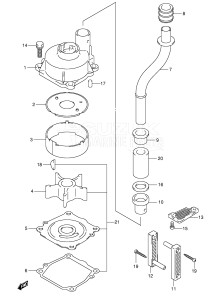  (2003) 115hp - () DF115TL drawing WATER PUMP