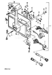 DT25 From 02503-507355 ()  1985 drawing OPTIONAL : REMOTE CONTROL (2)