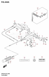 DF20A From 02002F-510001 (P03)  2015 drawing TILLER HANDLE (DF9.9B:P03)