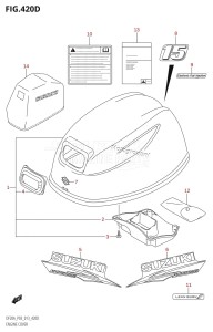 DF9.9B From 00995F-310001 (P03)  2013 drawing ENGINE COVER (DF15AR:P03)