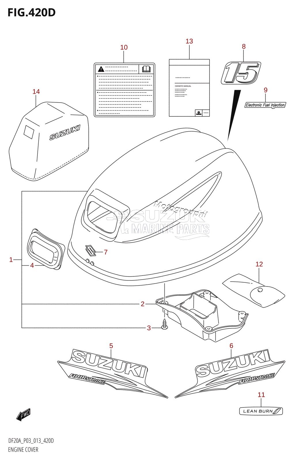 ENGINE COVER (DF15AR:P03)