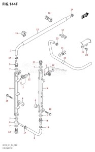 DF250Z From 25003Z-610001 (E40)  2016 drawing FUEL INJECTOR (DF225T:E40)