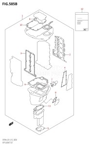 08002F-210001 (2012) 80hp E01 E40-Gen. Export 1 - Costa Rica (DF80A  DF80AT) DF80A drawing OPT:GASKET SET (DF70A:E40)