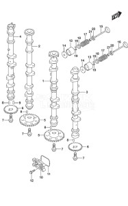 Outboard DF 225 drawing Camshaft