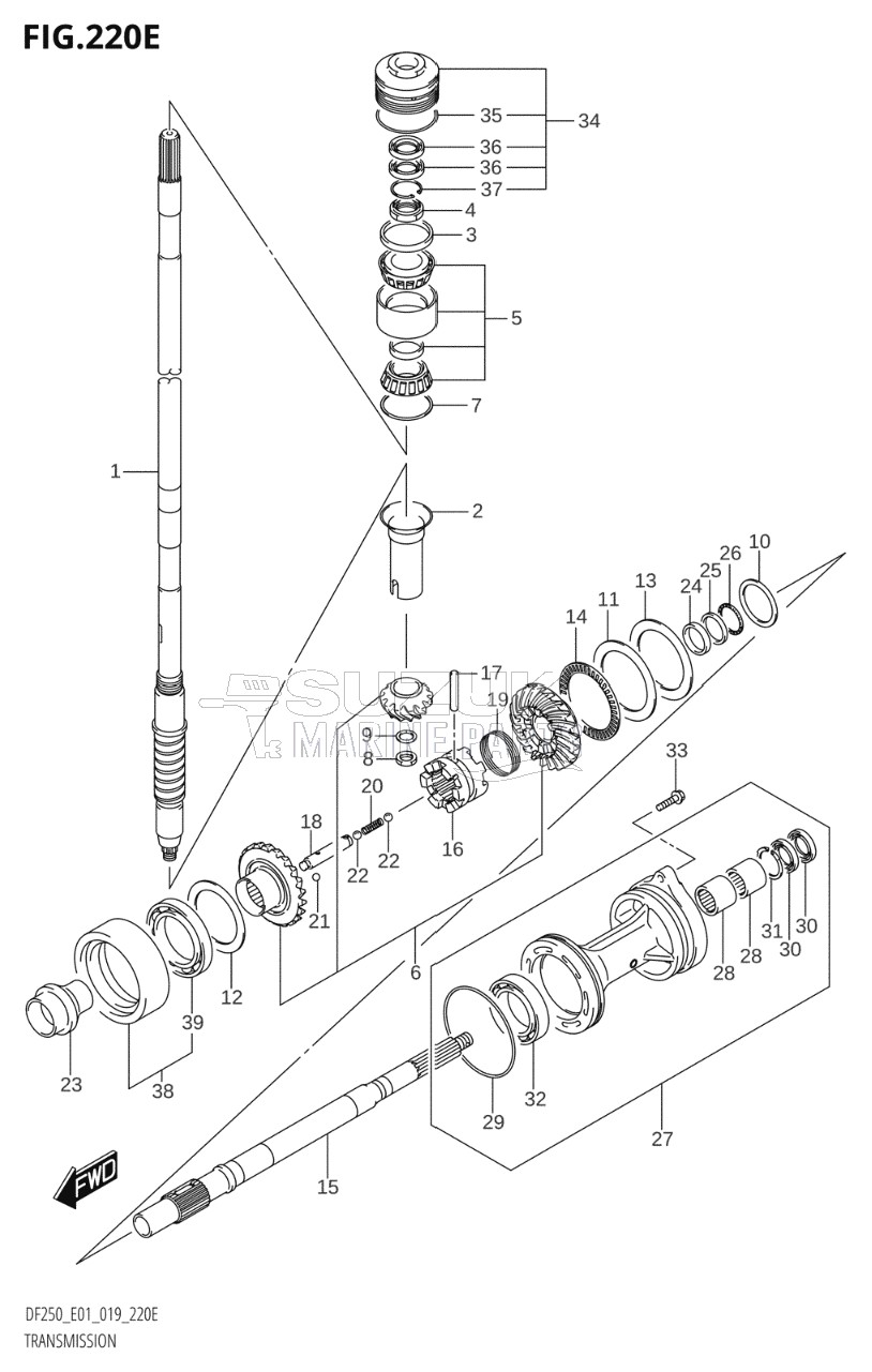 TRANSMISSION (DF225Z,DF250Z)